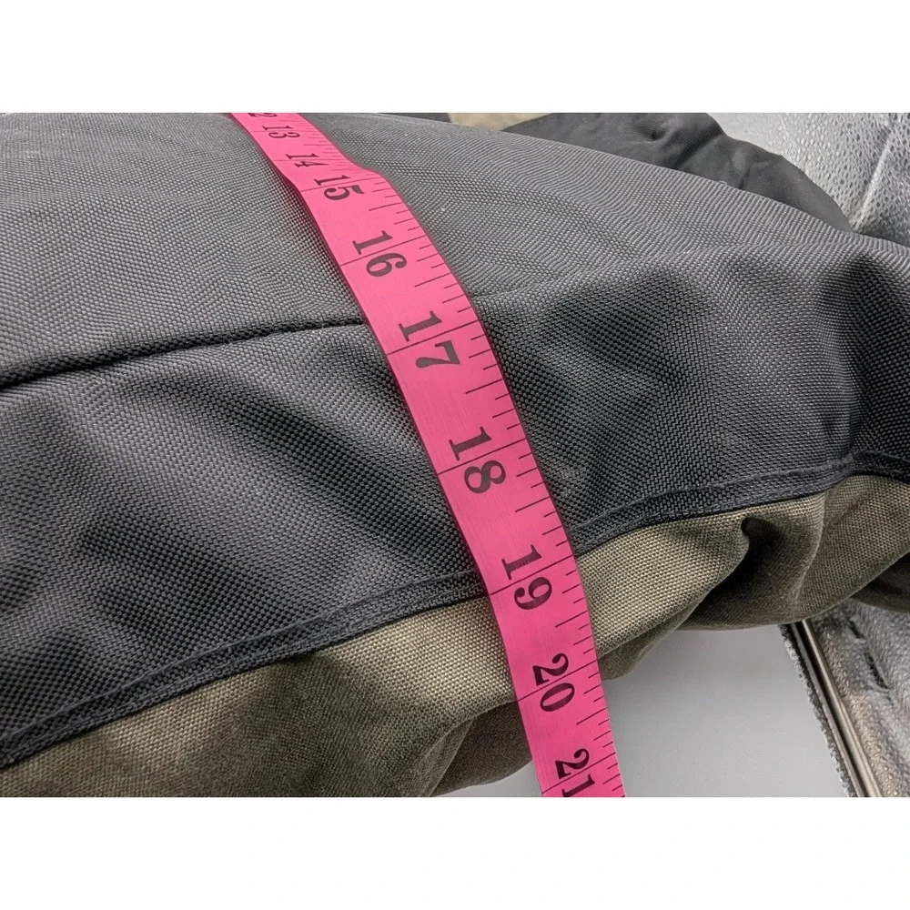 Eddie Bauer X-Large Duffel Bag Olive Green Canvas Travel Gym Weekender Luggage